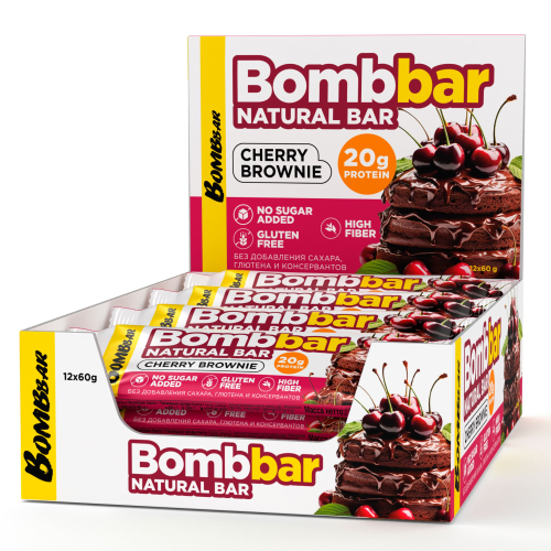 BATON BOMBBAR 60 G - WIŚNIOWE BROWNIE