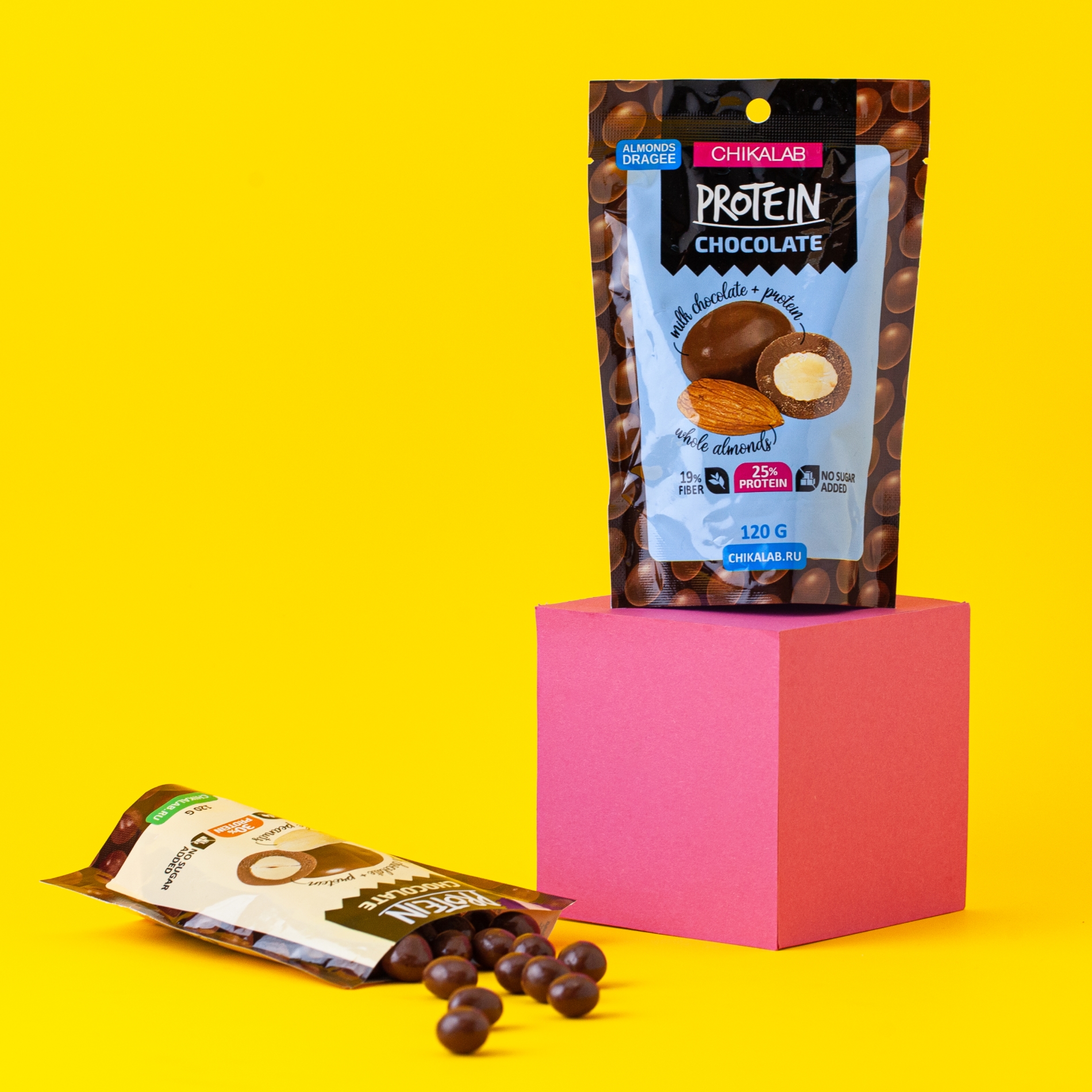 ORZESZKI ZIEMNE W CZEKOLADZIE CHIKALAB 120 G - obrazek 2