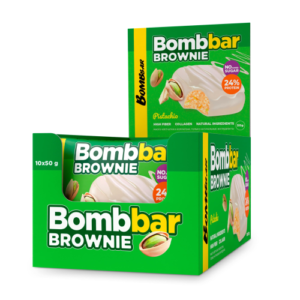PROTEINOWE BROWNIE BOMBBAR 50 G - PISTACJA