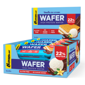 WAFEL PROTEINOWY BOMBBAR 45 G - LODY WANILIOWE W POLEWIE CZEKOLADOWEJ